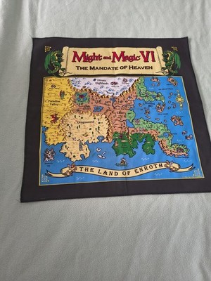 Might and Magic VI: The Mandate of Heaven Original Cloth Map For PC Game