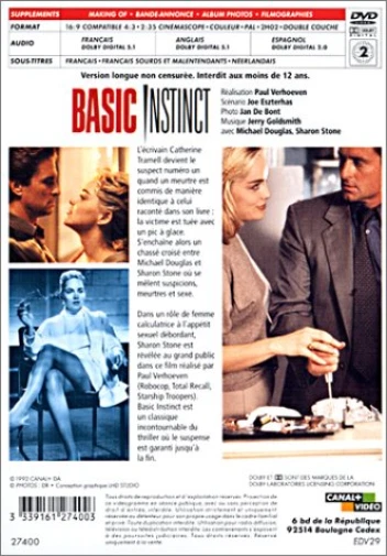 Basic Instinct (Anamorphic, NTSC) - Image 2 of 4