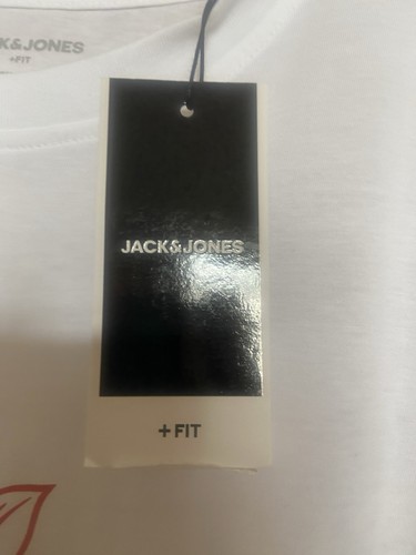 T-shirt uomo "JACK & JONES" motivo bianco girocollo cotone morbido taglia 1XL 48"NUOVA CON ETICHETTE - Foto 4 di 7