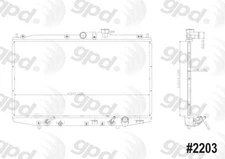 Global Parts Distributors Llc     Global Parts Distributors 2203C Radiator