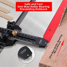 Thin Table Saw Jig Guide Repetitive Narrow Thin Strip Cuts 3/8" X 3/4" T Slot
