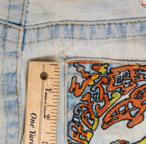 Vintage True Religion BOBBY Embroidered LOGO Pocket MEN’S Jeans USA 36 X 33 RARE - Picture 23 of 24
