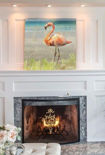 Wexford Home Flamingo Fancy II Gallery Wrapped Canvas Wall Art - Picture 3 of 9