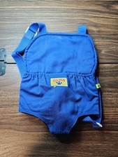 Build A Bear Workshop Bear Soft Backpack Blue Pet Baby Doll Carrier BAB 11x8