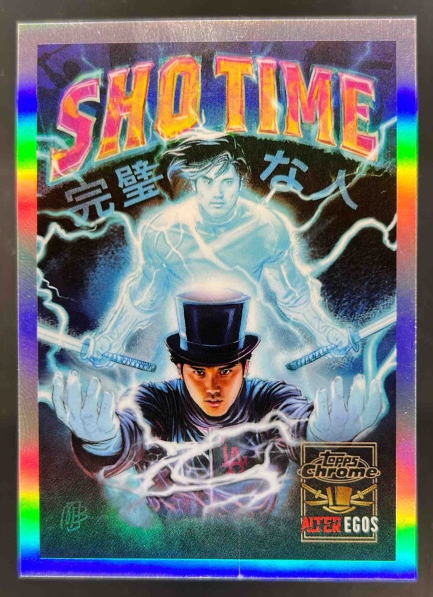 2025 Topps Chrome Update Shohei Ohtani Alter Ego Super Heroes #AE-9 Dodgers