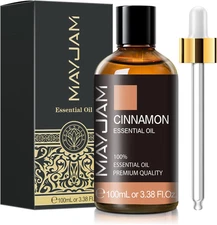 Cinnamon Essential Oil,  Pure Essential Oils, 3.38FL.OZ Cinnamon Oil, Perfect fo