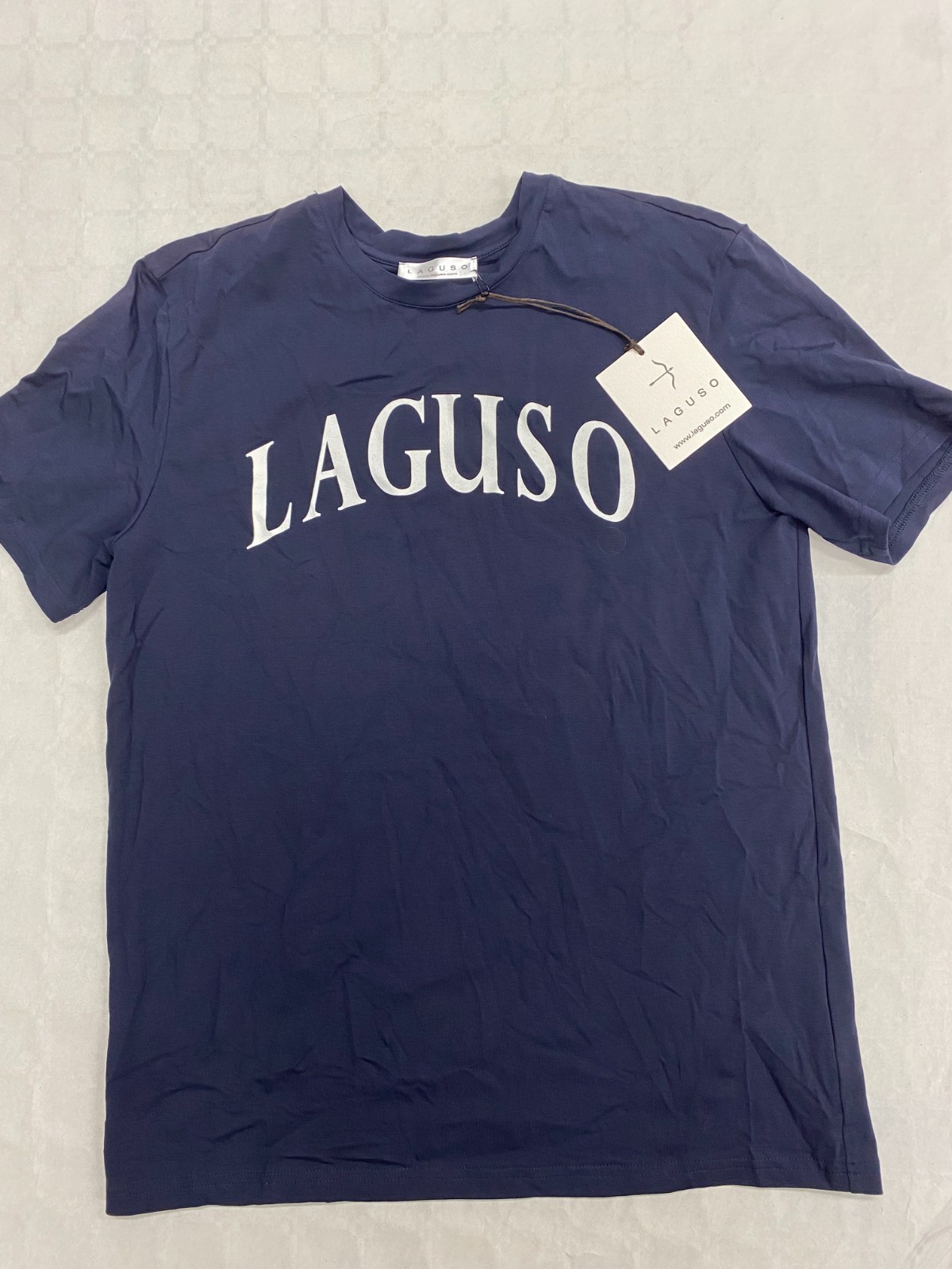 Tee-Shirt Coton Laguso Richy Marine pour Cavalier Actif des Écuries à la Ville