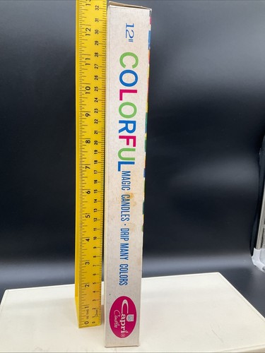 Vintage 12" Colorfall Magic Candle Drip Many Colors w/ Box Capri Candles - Picture 7 of 10