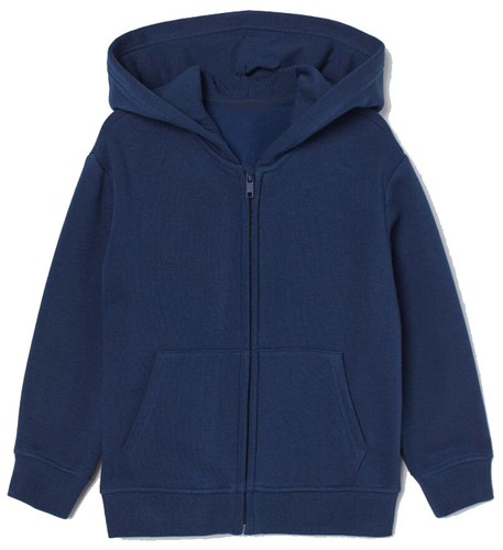 Kinder Hoodie Vlies Sweatshirt Jungen schlicht Kapuzenpullover Hoodie Reißverschluss 5-14 Jahre - Bild 3 von 6