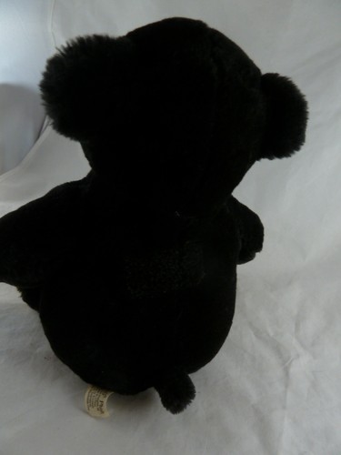 Jagg Time Out Peluche Orsacchiotto Quadrato Timer Orso Nero 10" Seduto - Foto 5 di 6