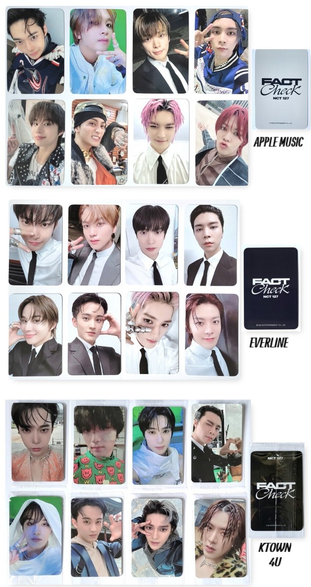 NCT 127 FACT CHECK OFFICIAL PHOTOCARD -APPLE MUSIC -EVERLINE
