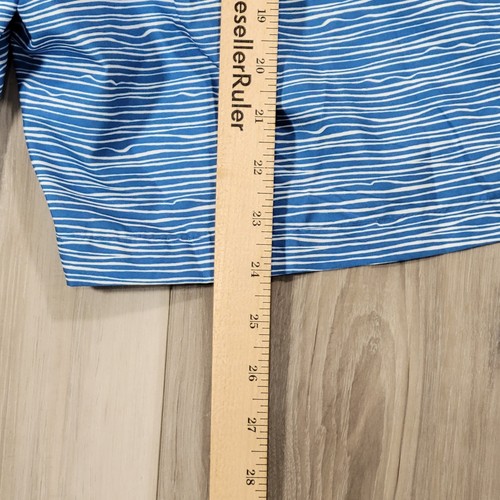 St. John's Bay Swim Shorts Men's 4XL Blue Wave Stripe Above Knee 10" Inseam New - Picture 11 of 11