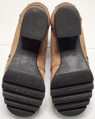 Botas de tacón Chelsea de cuero impermeables Sorel Addington para mujer talla 5,5 NL2300-227 - Imagen 7 de 12