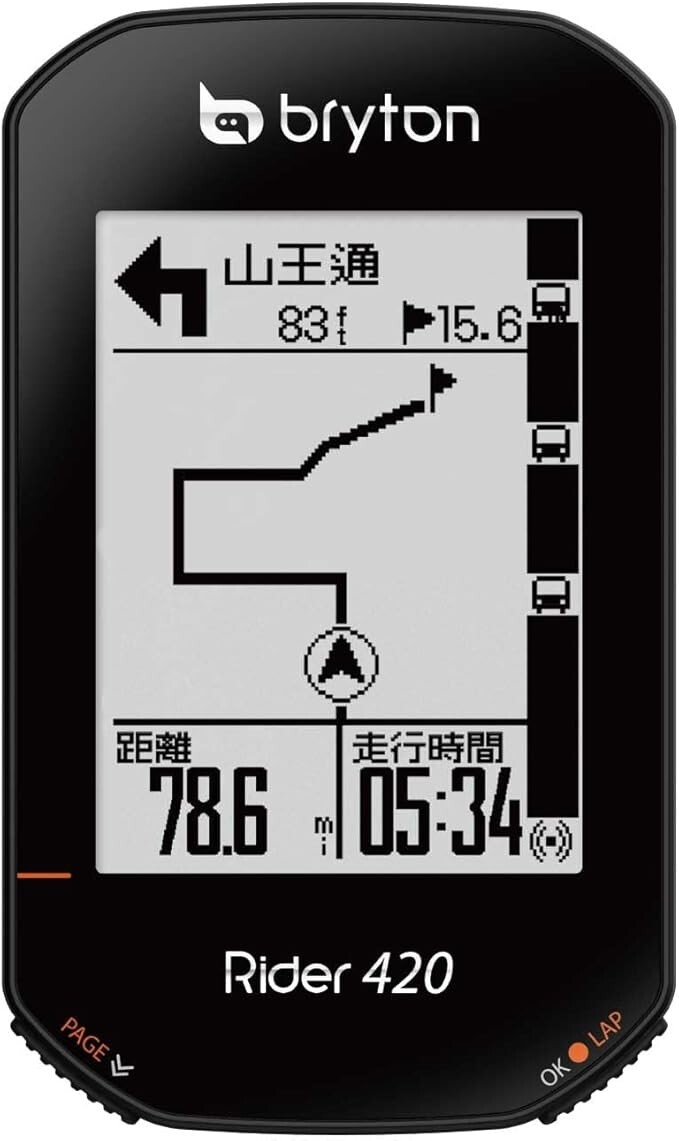 bryton　Rider 420 Amazon.com: Bryton Rider 420t One Size, Black, 83.9x49.9x16