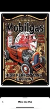 Rat Fink Big Daddy Ed Roth Style Wall Art Framed Mobil Gas High Performance Gas