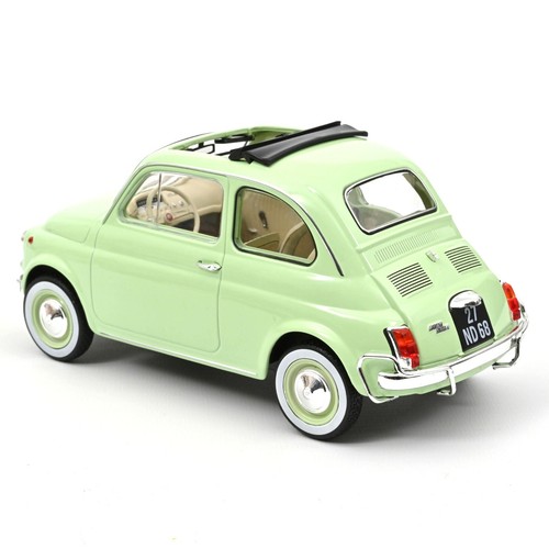 Norev | 1:18 Metal | 1968 Fiat 500 L w/ Birth Pack | Mint Green | # 187773 - Picture 5 of 6