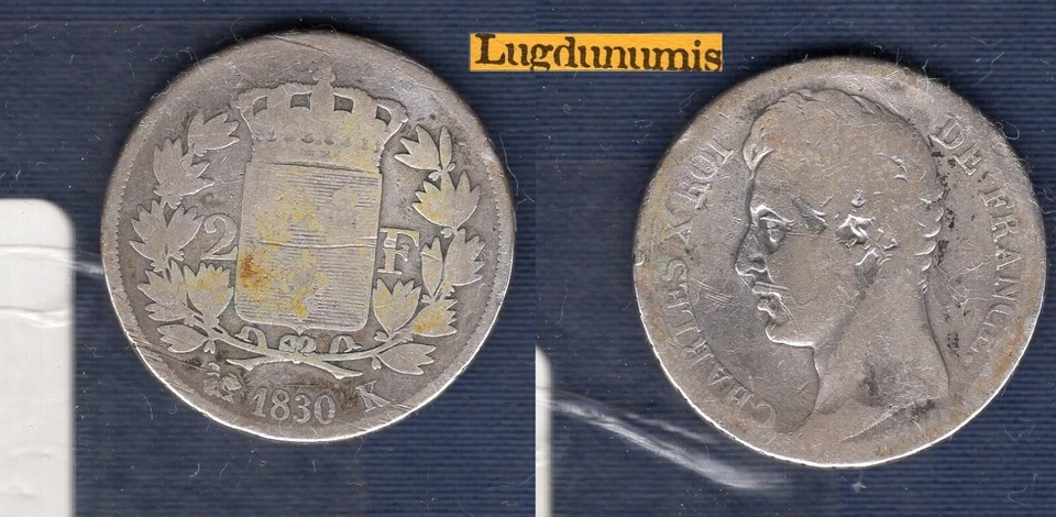 2 Francs Charles 1830 K Bordeaux TB RARE 14041 Exemplaire Charles X, 1824 - 1830 - Photo 1/1