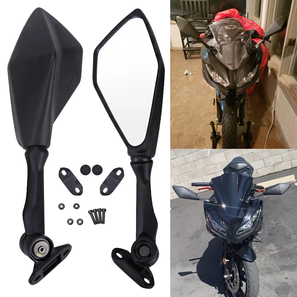 Espejos retrovisores para moto Kawasaki Ninja 300 EX300 2013 14 2015 2016 2017 Foto 3 de 4