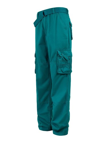 Men's Essential Trousers Multi Pockets Washed Twill Work Cargo Pants 41342EY - Picture 47 of 57