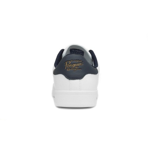 Original Penguin Mens Trainers White Adults Lace Up Size UK 7,8,9,10,11,12 - Picture 4 of 8