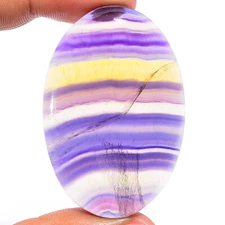 Natural Fluorite Oval Shape Cabochon Loose Gemstone 125 Ct. 50X33X8 mm EE-35889
