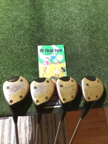 Ping Left Handed Eye 2 Black Dot Woods Set (3W, 4W, 5W, 7W)ZZ Lite Steel Vintage