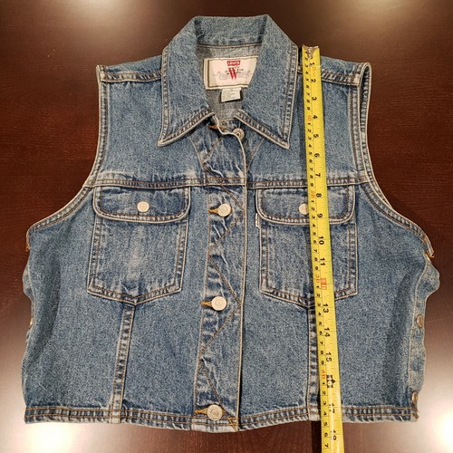 Vintage Levi's Jean Denim Vest Size M 