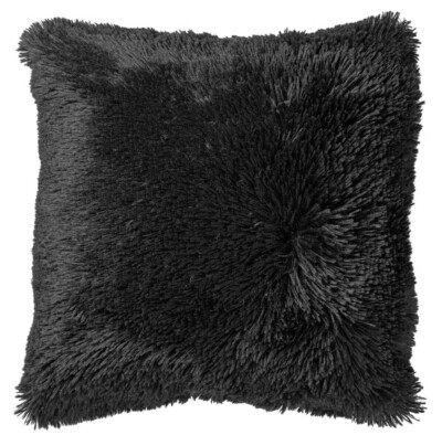Dutch Decor Fluffy Kissen Fellkissen Schwarz 60x60