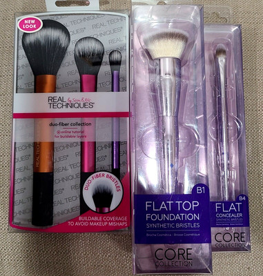 BEAUTY SECRETS & REAL TECHNIQUES Make Up Brush Lot (5)
