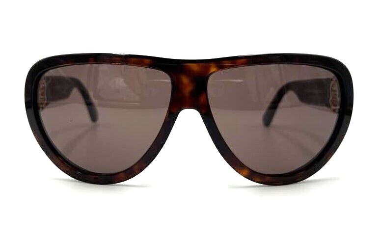 Authentic MONCLER Anodize ML0246 52E Shiny Red Havana w/Brown Lens