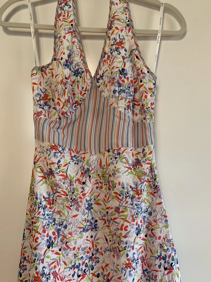 Vestido para mujer Tessuto talla 4 multicolor 100 % algodón/forrado 100 % poliéster contenedor #458 Foto 2 de 4