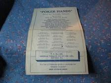 Imperial Tobacco Co of Can. Shows Premiums for Poker Hands Ad Campaign