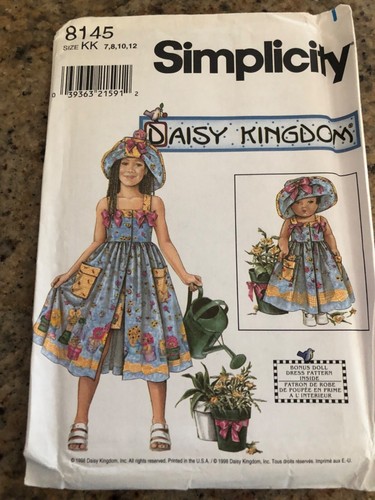 🌷DAISY KINGDOM #8145 - GIRLS BEACH BEAR FABRIC & SEWING PATTERN KIT 7-12 FF - Picture 2 of 9