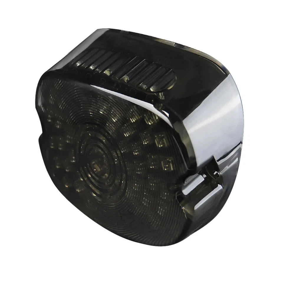 Lanterna traseira de LED preta para Harley Sportster Street Glide freio seta - Imagem 3 de 4