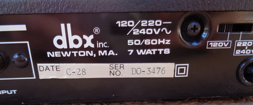 DBX 228 TYPE II TAPE NOISE REDUCTION SYSTEM RANGE EXPANDER TESTED WORKING - Picture 7 of 8