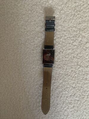 LARSSON & JENNINGS Norse black leather watch rectangle  display picture 1