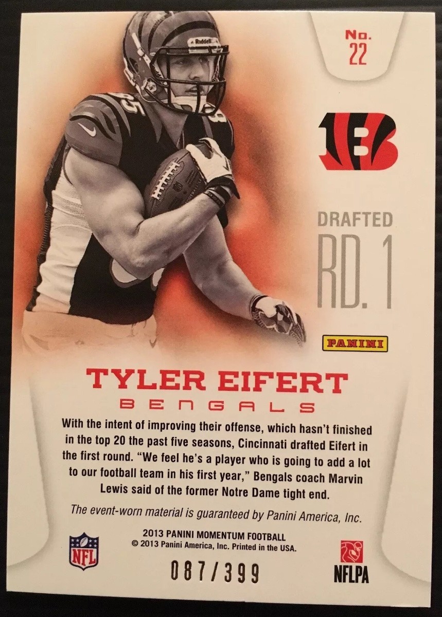 Tyler Eidetic Rookie Team Threads 2013 Momentum Football #/399