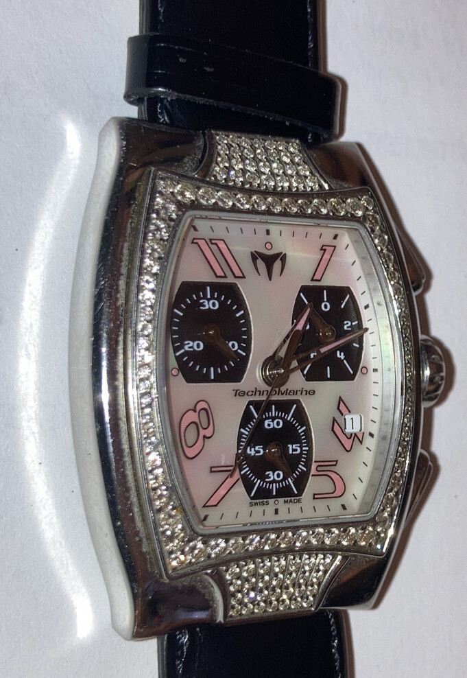 TechnoMarine TS 24468 Diamonds Women Wristwatch Ladies working