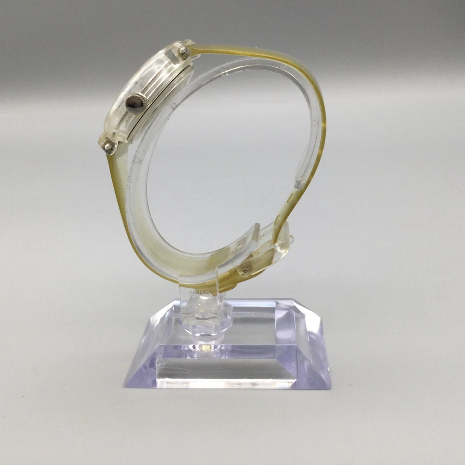 Винтажные женские часы Armitron Bugs Bunny 30 мм прозрачный белый циферблат 1993 новый аккумулятор - Изображение 3 из 4