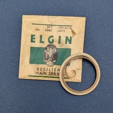 Elgin Factory Mainspring for 16s No. 2542 - 287 .190mm - .0075"