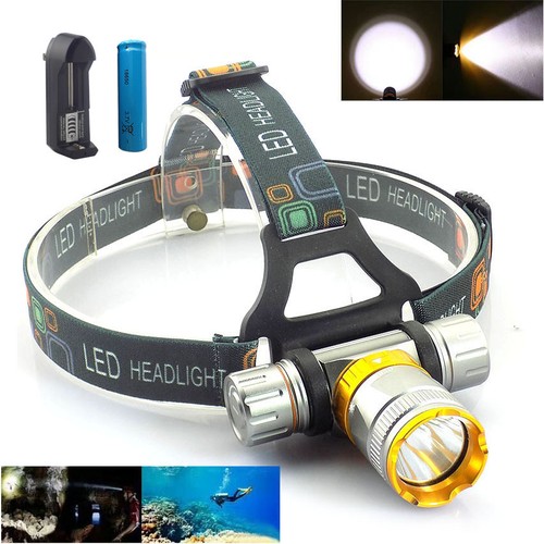 high power LED Diving headlamp underwater scuba Head Torches light waterproof - Picture 10 of 10