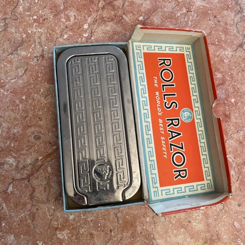 Vintage Rolls Razor No. 2 Imperial Model Silver Plated Case w/Instructions - Picture 5 of 6