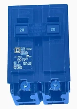 Square D HOM Circuit Breaker 20/20 Amps