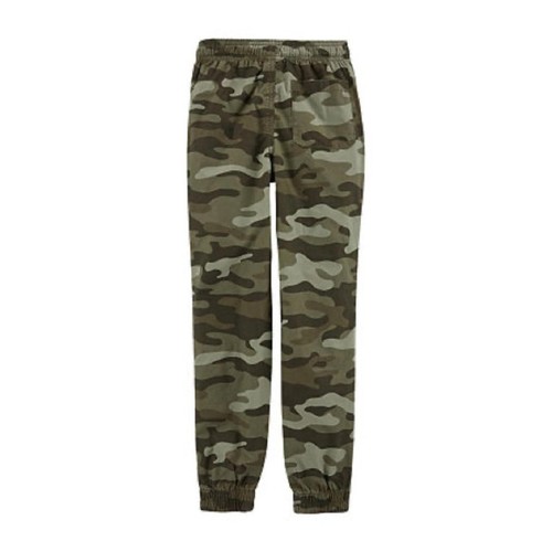 Carter's Pull-on Poplin Pants, Boy's, Size 5, Green, camouflage cargo pants - Picture 3 of 8