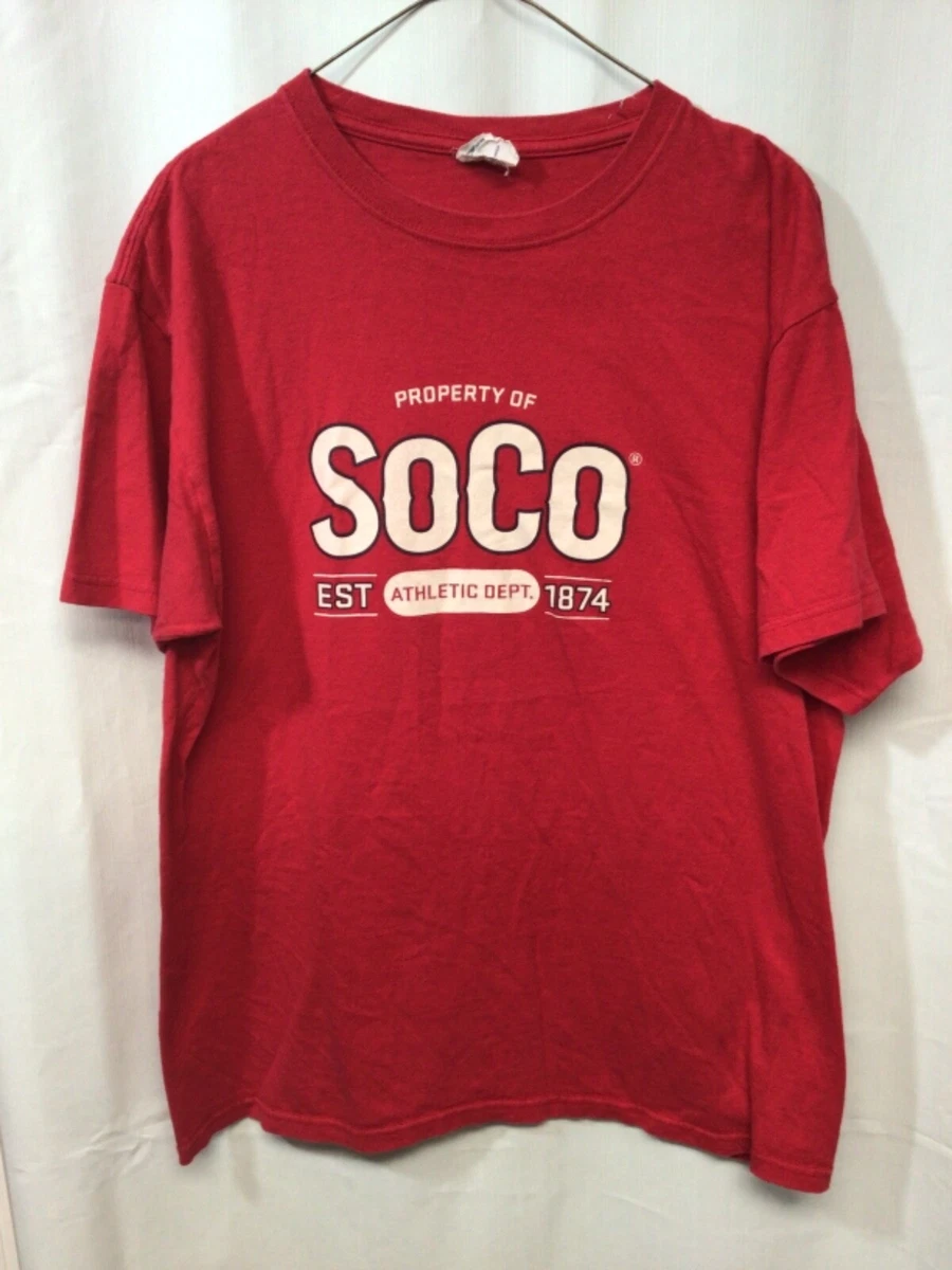 T-Shirt Uomo Southern Comfort SOCO Skull | 100% Cotone Girocollo | Maglia Con Teschio