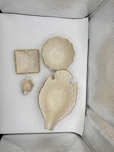 Juego de 4 platos de baratija LENOX Special Swan Dove hechos en EE. UU. Bone China - Imagen 11 de 11