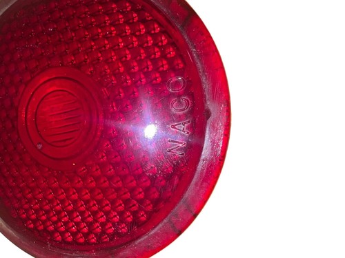 1946-1950 Willys Jeep Wagon GLASS Tail Light Lens Stimsonite AND Plate - Picture 3 of 8