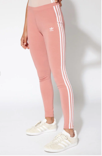 adidas Originals Pink 3 Stripe Leggings Athletic Pants Size Medium for sale online | eBay