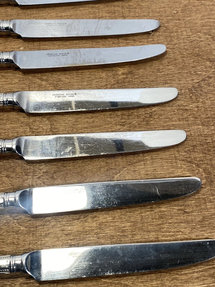 Японские ножи для масла 7 Towle Georgian House Bateman из нержавеющей стали 18/8 - Изображение 3 из 4