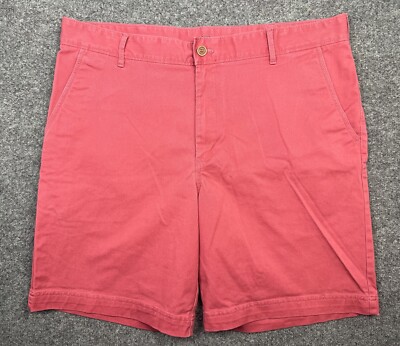 Izod Saltwater Chino Shorts Stretch Red Faded Beach Inseam Men’s Size  38
